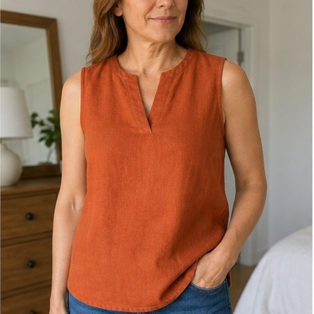 Gray Smocked Top - Picture 2 of 6